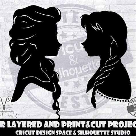 Frozen Svg Sisters Svg Design Files For Cricut Silhouette Cut Etsy Australia