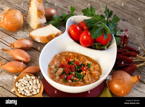 White Beans Soup Stock Photo - Alamy