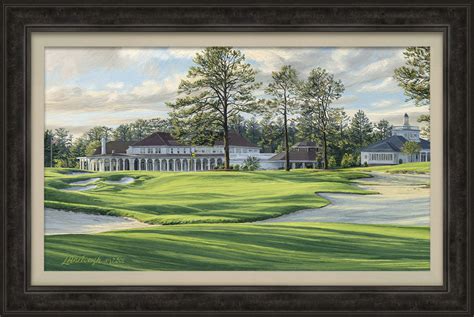 Golf Art Pinehurst No Th Hole Framed Print