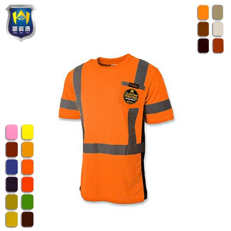 High Visibility Reflective Tape Construction Hi Vis Clothing Men Short