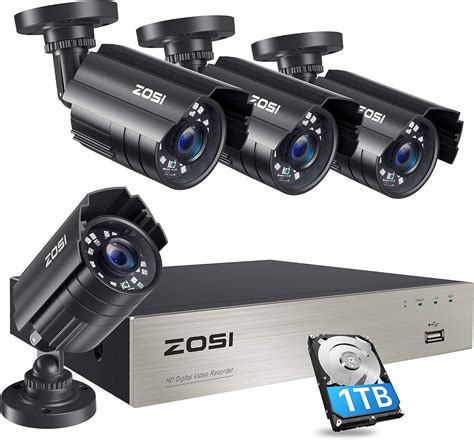 Amazon ZOSI 8CH Sistema de Seguridad HD TVI Cámaras de 1080N