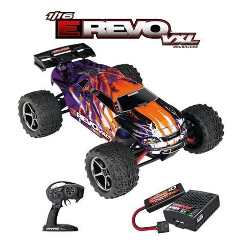 Traxxas E Revo X Vxl Brushless Violet Avec Accus Chargeur Usb C