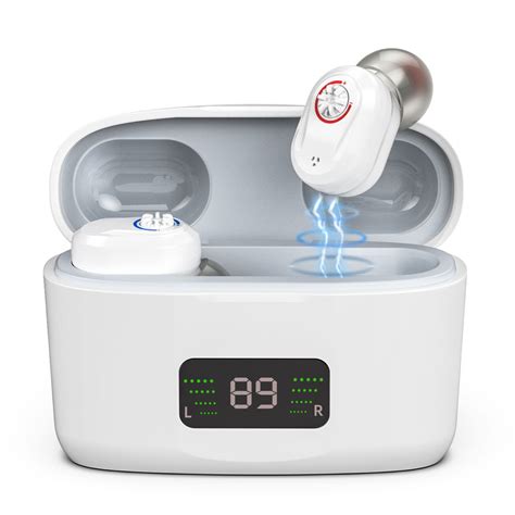 Безрецептурный слуховой аппарат со светодиодным аккумуляторным дисплеем ...