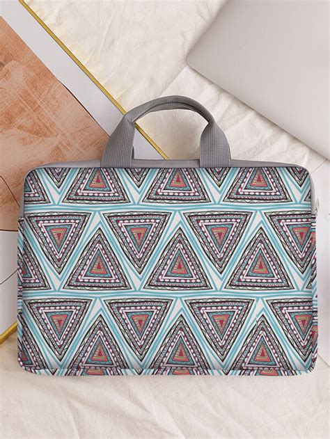 Bolso para ordenador 14 pulgadas con estampado geométrico Mode de