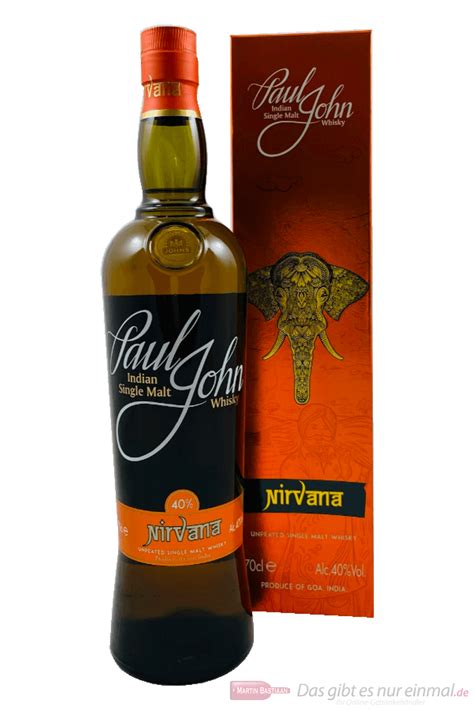 Paul John Nirvana Indian Single Malt Whisky 07l Flasche