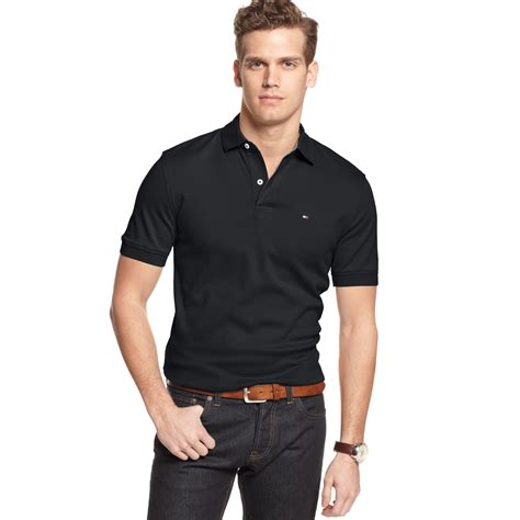 Tommy Hilfiger Jacob Polo Shirt In Black For Men Tommy Black Lyst