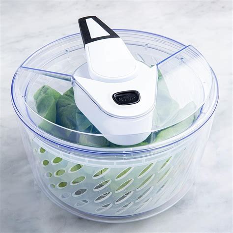 Ksp Pro Chef Lever Salad Spinner Silverclear Kitchen Stuff Plus