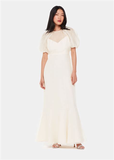 Ivorymulti Sabrina Silk Wedding Dress Whistles