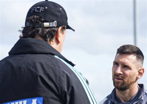 Lionel Messi estuvo en el entrenamiento de la Selección Colombia de