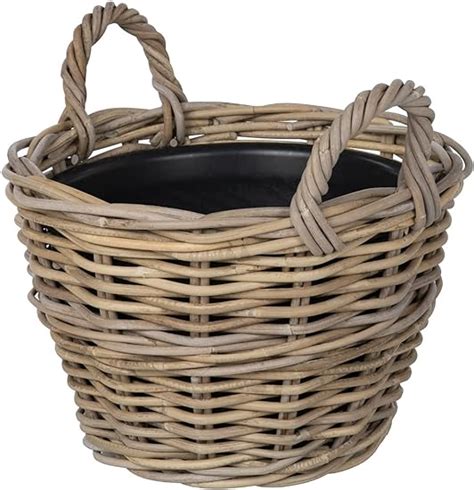 Amazon Rattan Kobo Indoor Outdoor Planter Basket With Ear