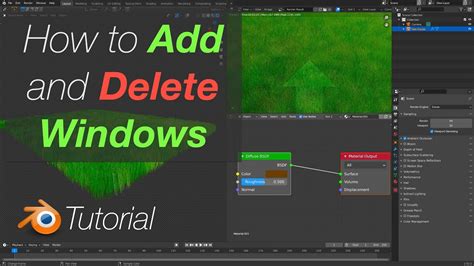 292 Blender Tutorial How To Add And Remove Windows In Blender Youtube