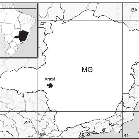 Araxá Fica Perto De Qual Cidade - Mapa de localização do município de Araxá no Estado de Minas Gerais ...