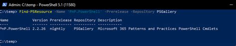 Find Psresource The Parameter Prerelease Do Not Works When A Local