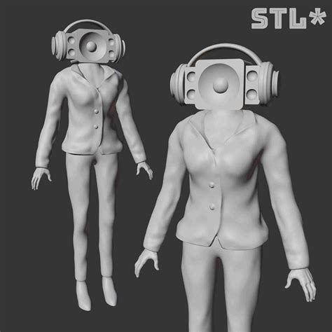 Speaker Woman From Skibidi Toilet 3d Fan Art 3d Models Download Creality Cloud