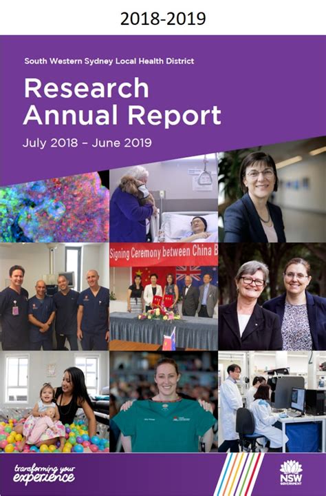 Swslhd Research And Ethics Office Research Annual Reports