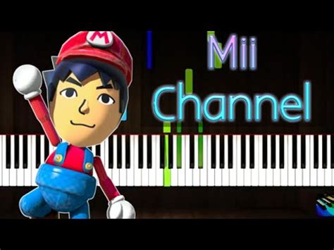 Mii Channel Theme Synthesia Piano Tutorial YouTube