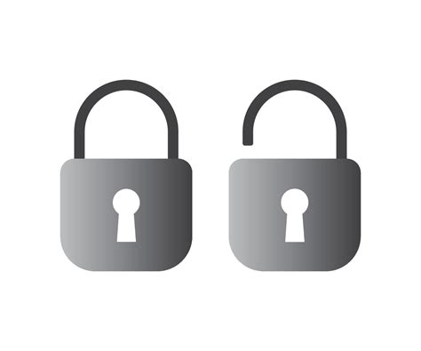 Open And Closed Padlock Vector Vector Art At Vecteezy