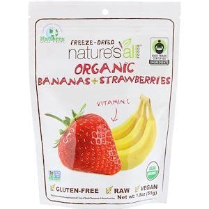 Natierra Organic Freeze Dried Bananas And Strawberries Oz G