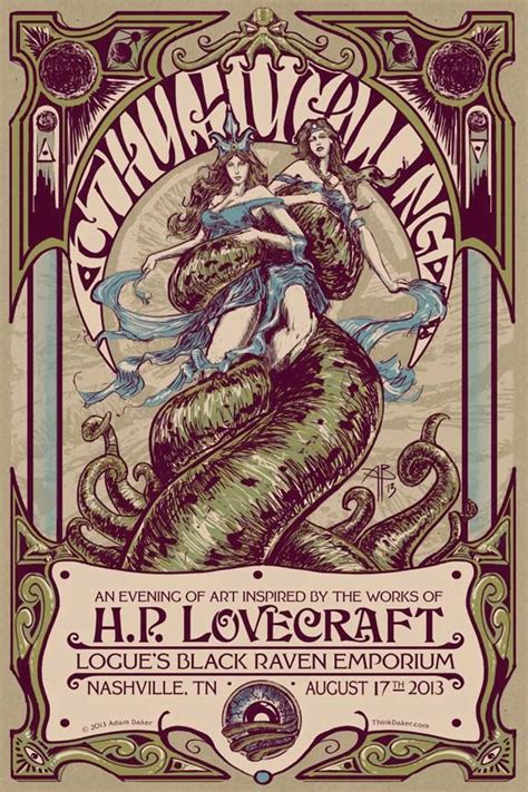 Beautiful Poster Art Inspired By Lovecraft Cthulhu Tattoo Cthulhu Art