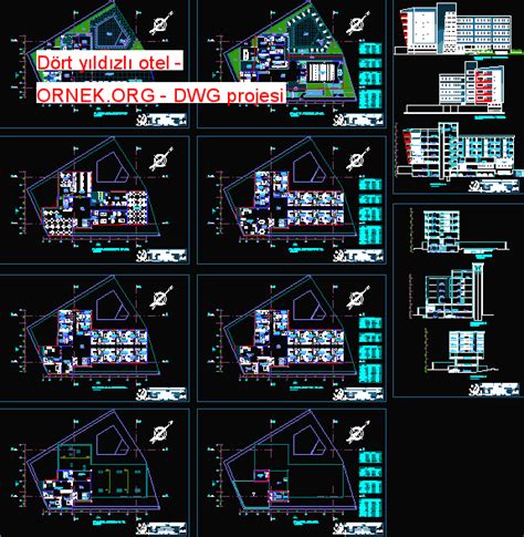 D Rt Y Ld Zl Otel Dwg Projesi Autocad Projeler