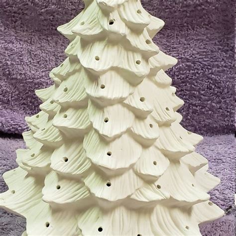 Atlantic A64 Ceramic Christmas Tree With Base Bisque Ready Etsy