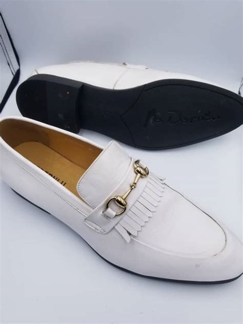 White Leather Dress Shoes for Men - TCM