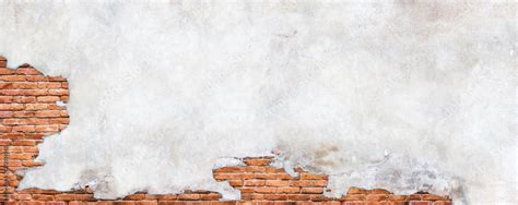 damaged plaster wall background antique brick wall  concrete