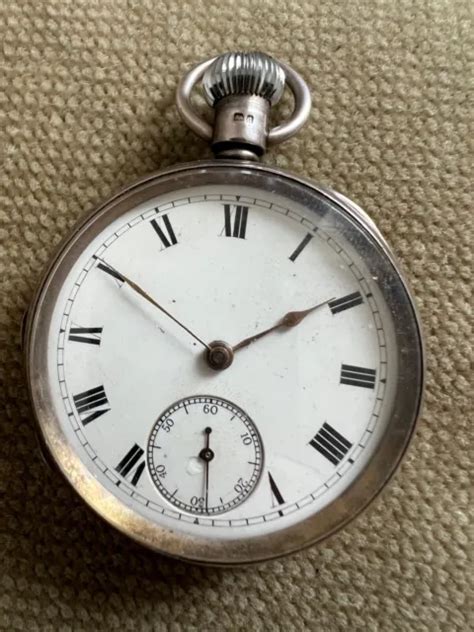 Rare Waltham Pocket Watch Silver S J Grade Sterling Mm