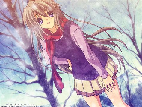 Hd Wallpaper Anime Clannad Tomoyo Sakagami Wallpaper Flare