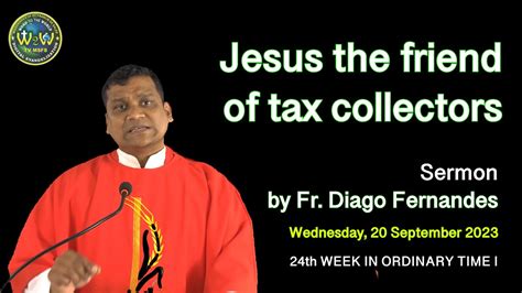 HOMILY 20 SEPTEMBER 2023 24TH WEEK IN ORDINARY TIME I Fr Diago