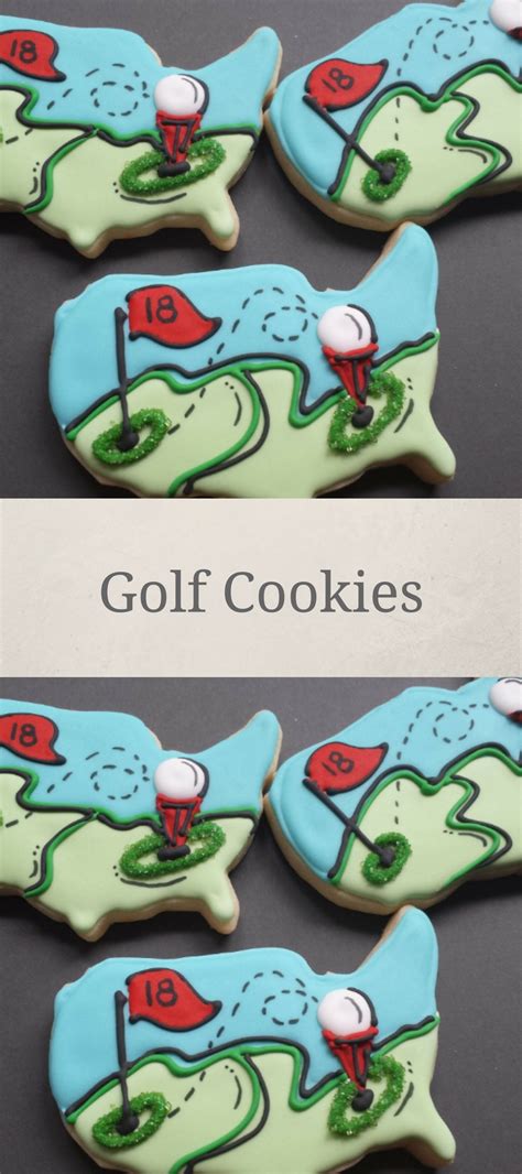 Golf Sport Custom Sugar Cookies Sports Outdoor America Country Golf