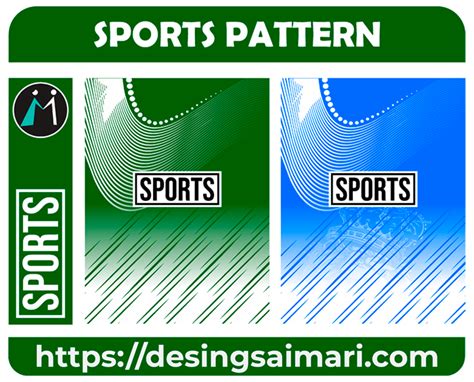 Sports Pattern Lines Degrades Desings Aimari