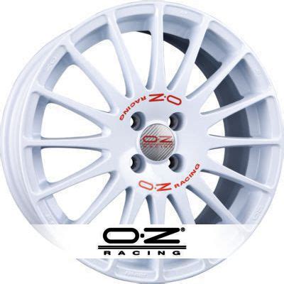 Jantes Alu OZ Superturismo WRC 7x17 ET40 4x100 68 Blanc Rouge