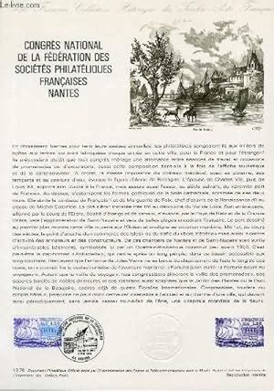 DOCUMENT PHILATELIQUE OFFICIEL N13 79 CONGRES NATIONAL DE LA