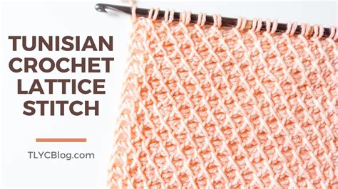 Tunisian Crochet Lattice Stitch How To BEGINNER STITCH PATTERN