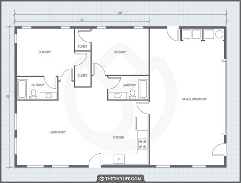 40X60 Barndominium Floor Plans | Review Home Decor