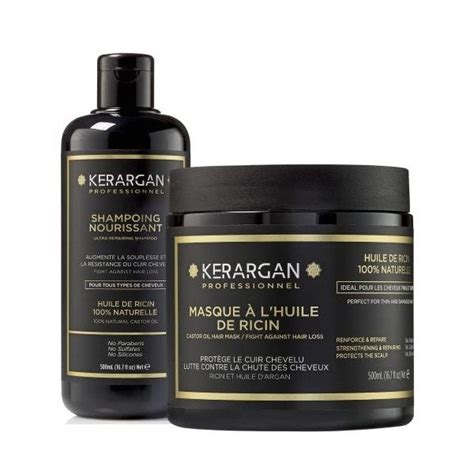 Kerargan Shampoing Et Masque Lhuile De Ricin Dargan Stimul