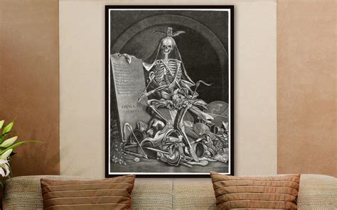 Skeleton Death Death art Engraving Power of Death Death | Etsy