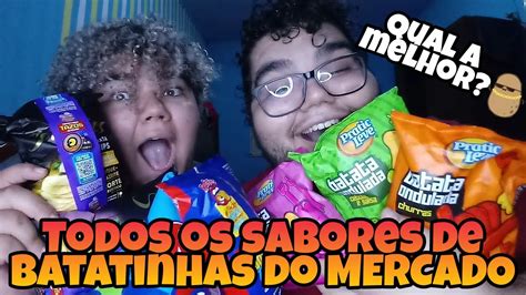 Compramos Todos os Sabores de Batatinhas do Mercado Prejuízo YouTube