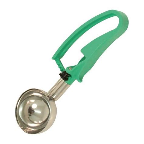 bonzer unigrip portioner ice cream scoop  green stainless steel