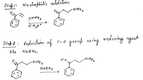 Answered: Fluoxetine synthesis from Michael… | bartleby