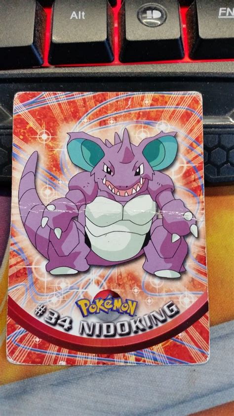 Nidoking Series Topps Pokemon Gebruikt