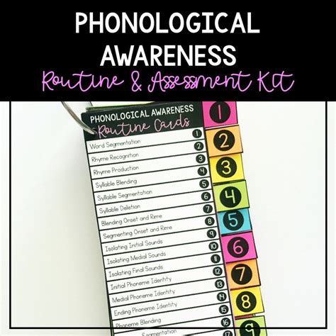 Phonological Awareness Kit Phonological Awareness Phonological