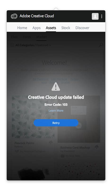 Solved Creative Cloud Update Error 103 Adobe Support Community 9710613