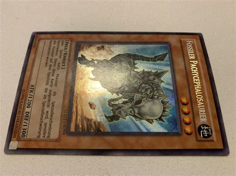 Yu Gi Oh Fossil Dyna Pachycephalo Lodt Secret Rare Lightly Played German B Ebay