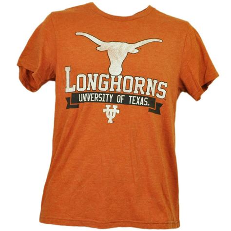 Tee Shirt University Ncaa Texas Longhorns Horns Tshirt Tee Mens