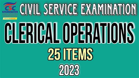 CIVIL SERVICE EXAM REVIEWER CLERICAL OPERATIONS 2023 ABRINICA