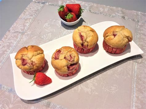 Muffins Aux Fraises De Les Papilles De Karen Et Ses Recettes De Cuisine