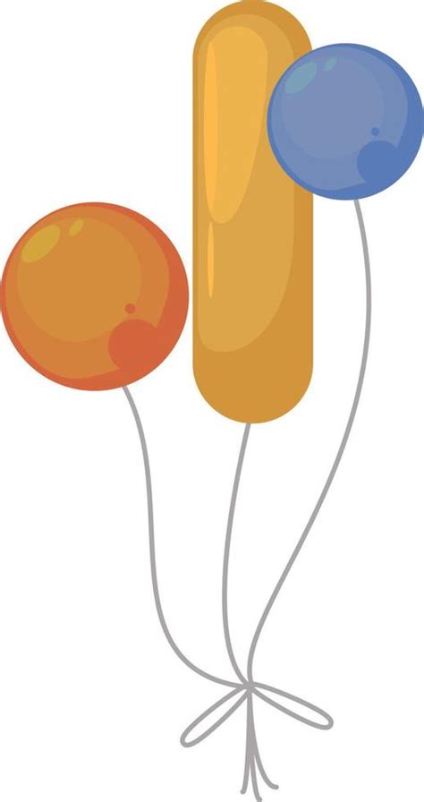 Balloons In Weird Shapesillustrationvector On White Background