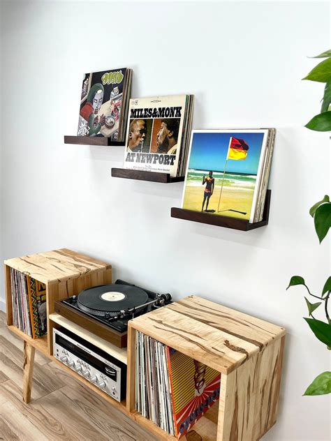 Floating Record Shelf Vinyl Floating Shelf Vinyl Storage Shelf Record ...